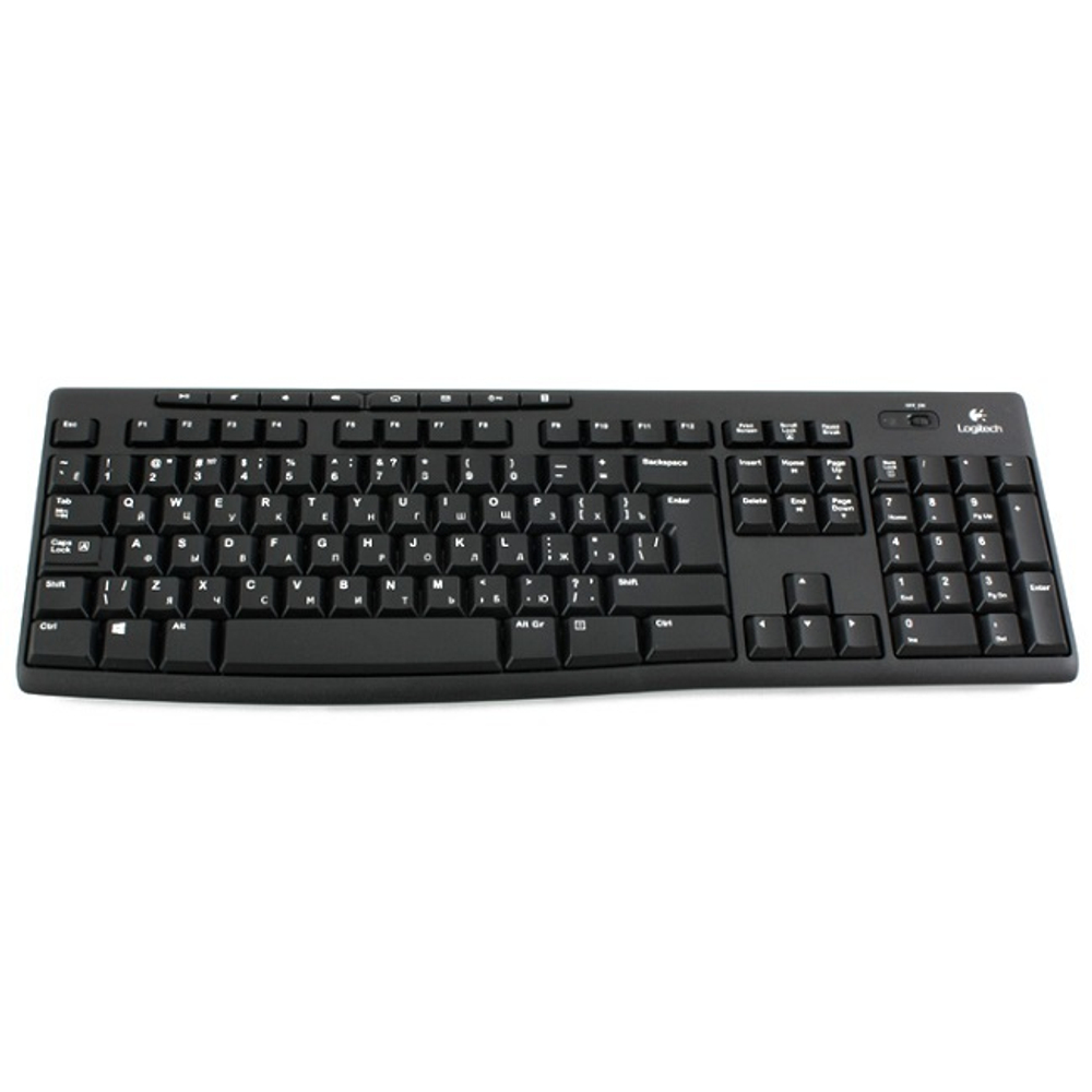 Клавиатура беспроводная Logitech K270, черный (920-003757), (920-003058)