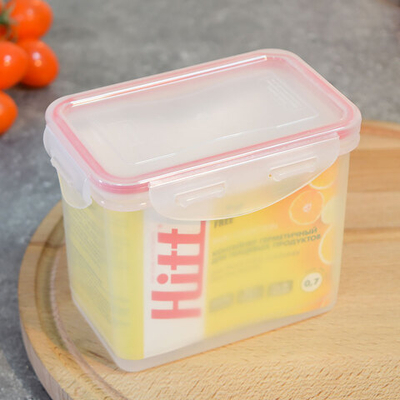 Контейнер 0,7л герметичный прямоугольный "Hitt"