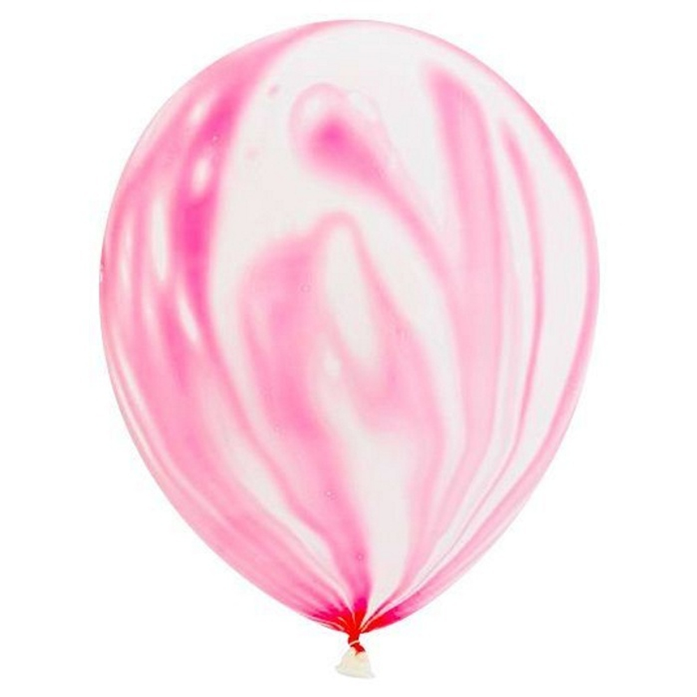 Воздушные шары Дон Баллон с рисунком Агат розовый, 50 шт. размер 12" #612804
