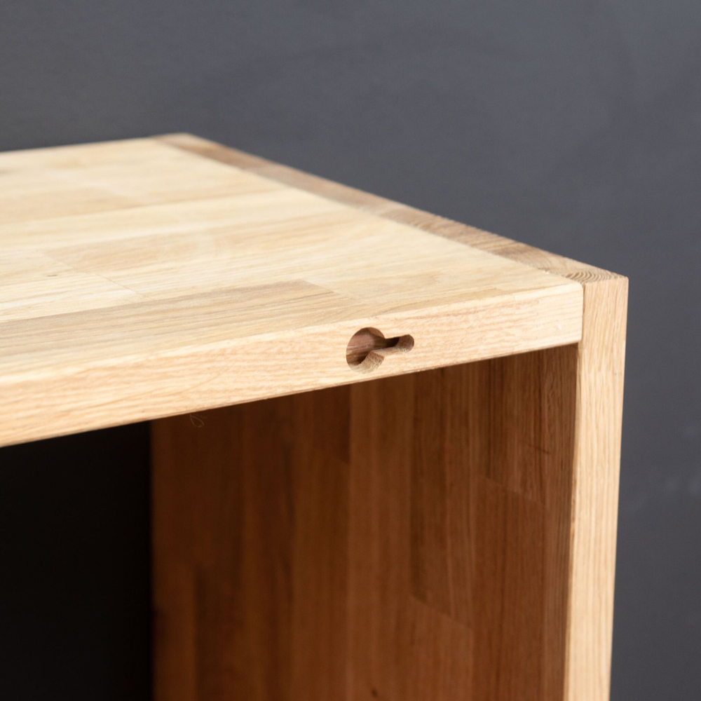 Модульный стеллаж Эдгар из массива дуба