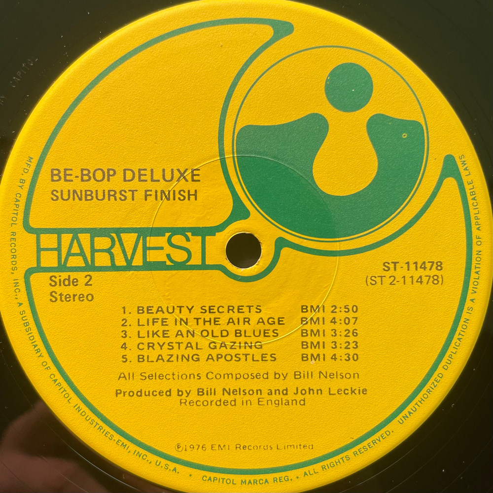 Be-Bop Deluxe ‎– Sunburst Finish (США 1976г.)