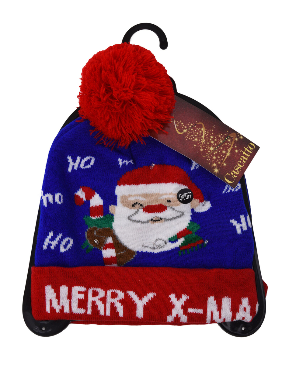 Шапка новогодняя со светодиодными лампочками