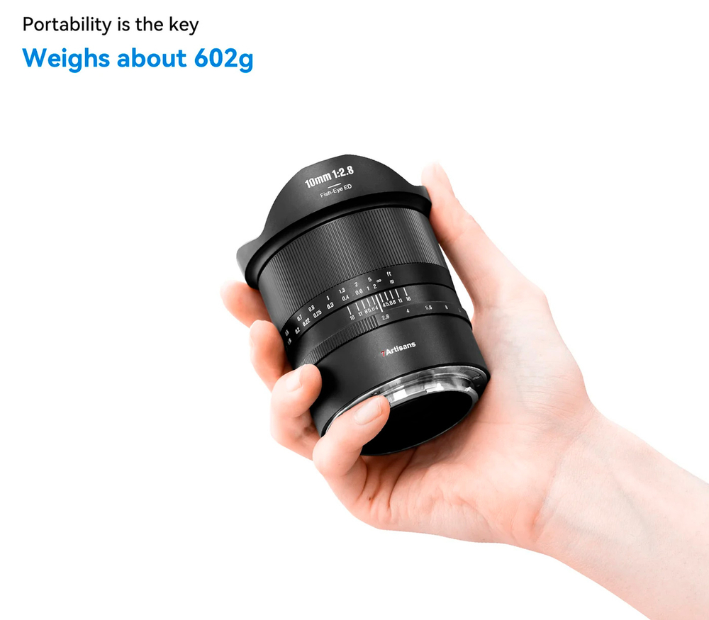 Объектив 7Artisans 10mm f/2.8 Mark II Fisheye Canon RF