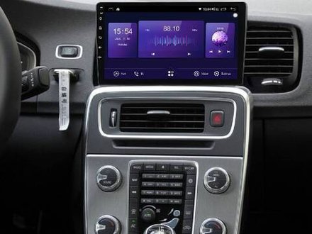 Магнитола для Volvo S60/V60 2010-2018 (штатный экран 7") - Kuberg QLed, Android 13, TS20, CarPlay, SIM-слот