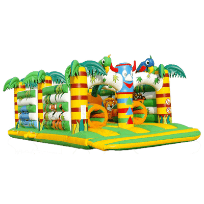 Надувная полоса препятствий «Туземцы», 7х4х2,7 м.