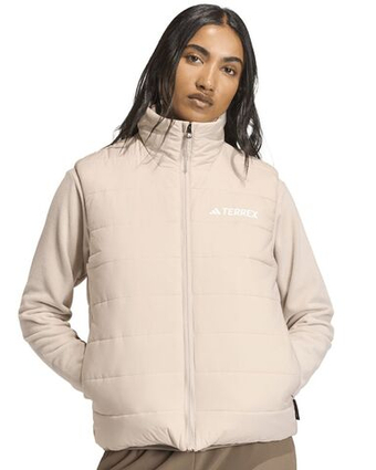 Женская теннисная жилетка Adidas Terrex Multi Essentials Climawarm Insulated - wonder taupe