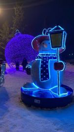 Уличная фигура "Снеговик с фонарем"