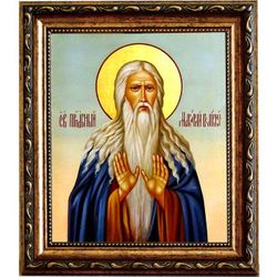 Макарий Великий Египетский Преподобный. Икона на холсте.