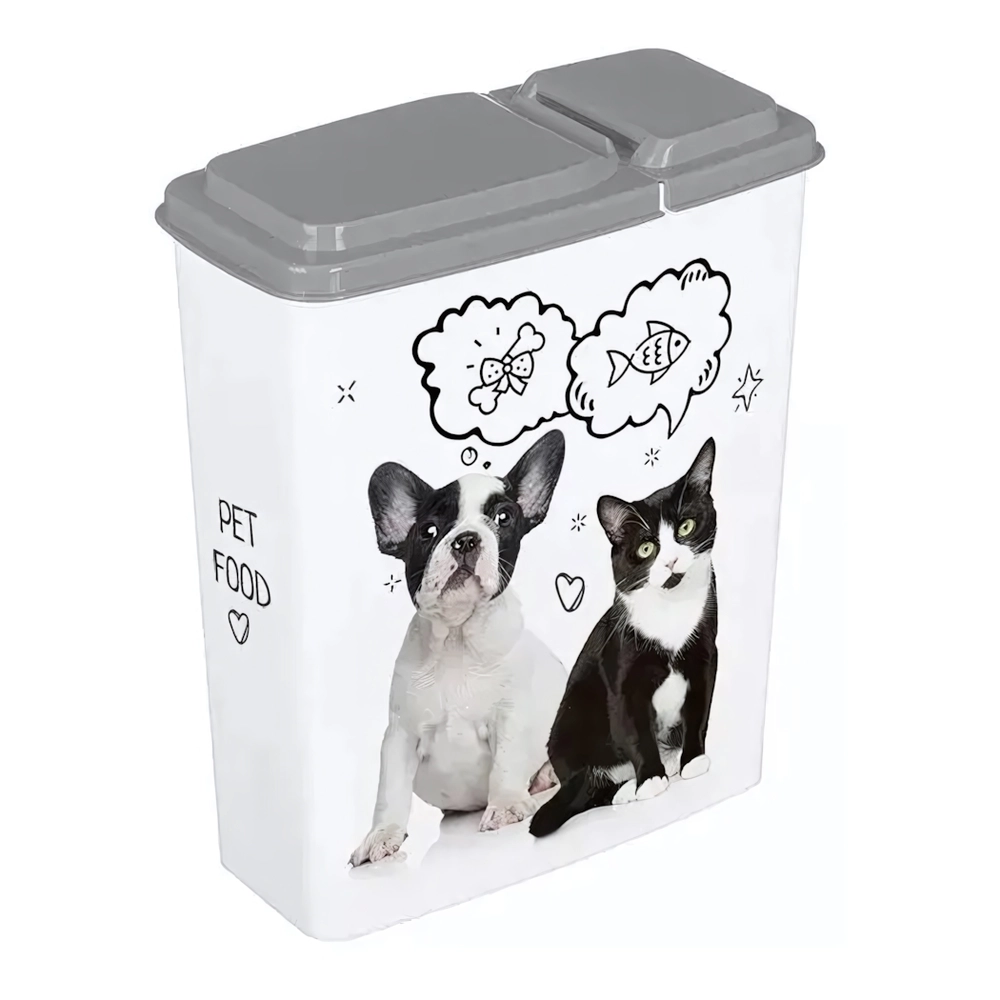 КОНТЕЙНЕР ДЛЯ КОРМА LUCKY PET 2,3Л, (серый)