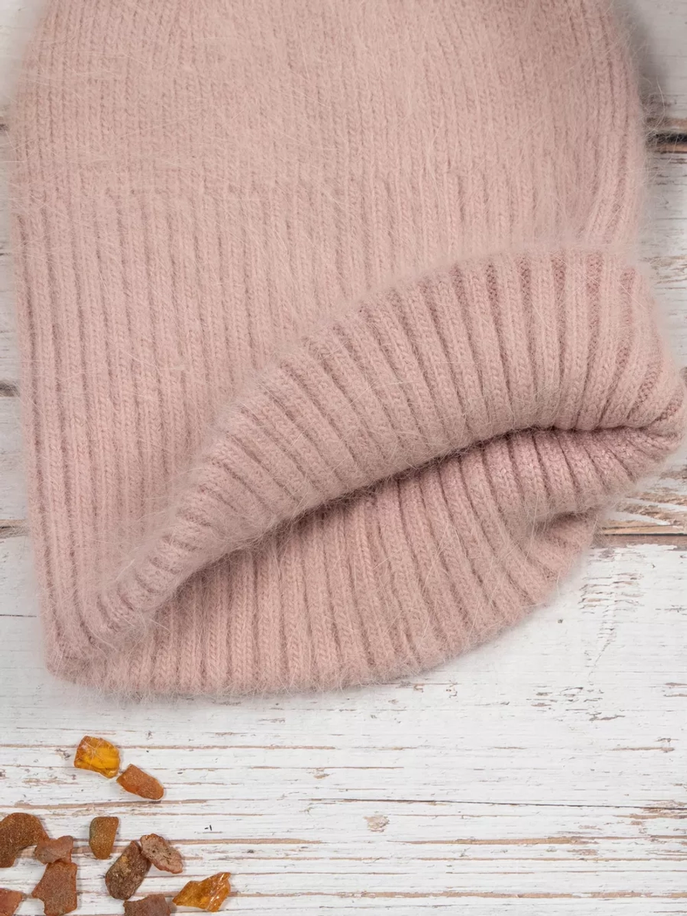 шапка ангора зимняя пушистая вязаная модная