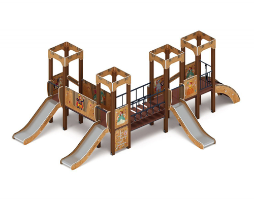 Детский игровой комплекс Королевство (Картонное) ДИК 1.15.04-12 H=900