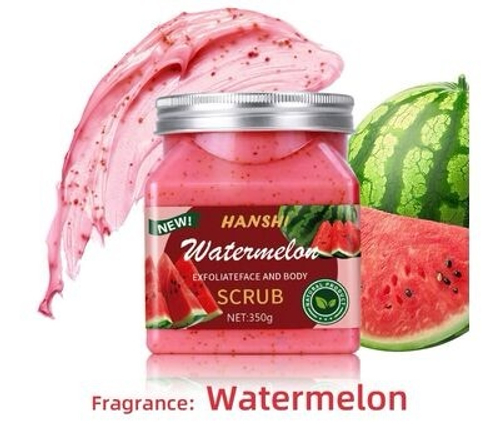 СКРАБ ДЛЯ ТЕЛА HANSHI, 350 ГР WATERMELON, (АРБУЗ)