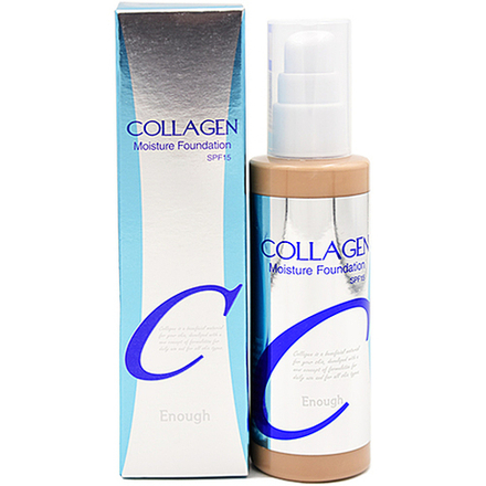 Крем для лица тональный увлажняющий 23тон Enough Collagen moisture foundation SPF15, 100мл
