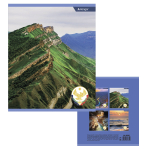 Тетрадь 48л., А5, клетка, Alingar "Nature of Dagestan", скрепка, мелованный картон (стандарт), блок офсет, 4 дизайна в пленке т/у