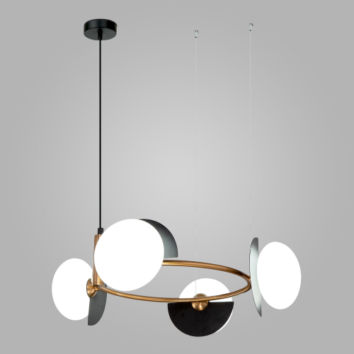 Умный подвесной светильник 70150/4 черный/латунь Smart