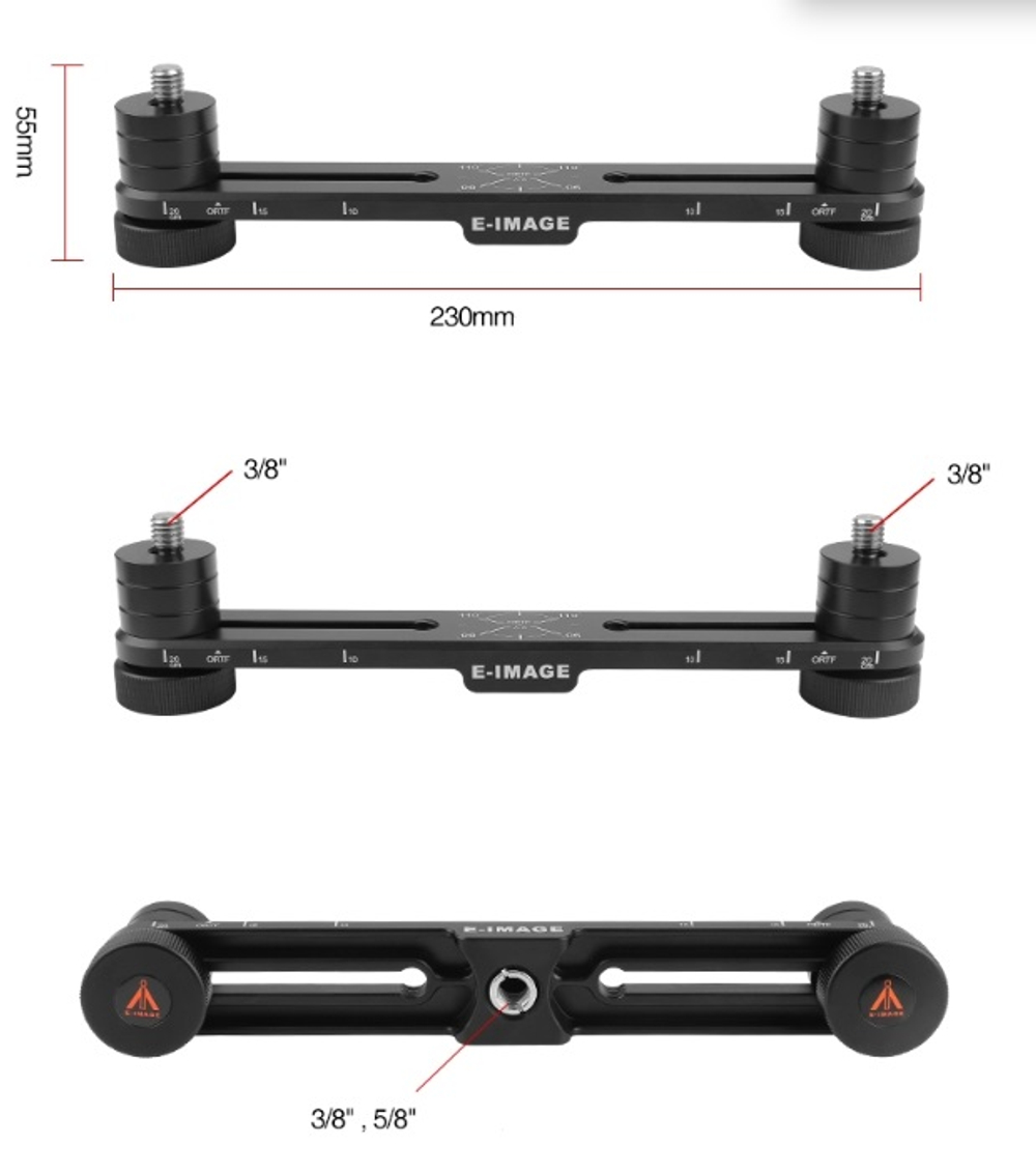 E-IMAGE BSA-04 Microphone Stereo Bar. Кронштейн для установки 2 микрофонов