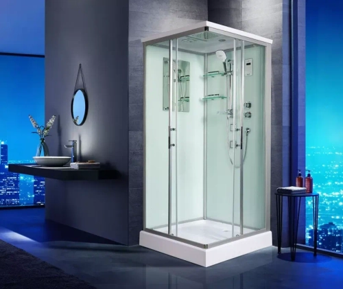 Душевая кабина WeltWasser (ВельтВассер) Laine 1004, с низким поддоном, с электрикой и ГМ, 100x100x217