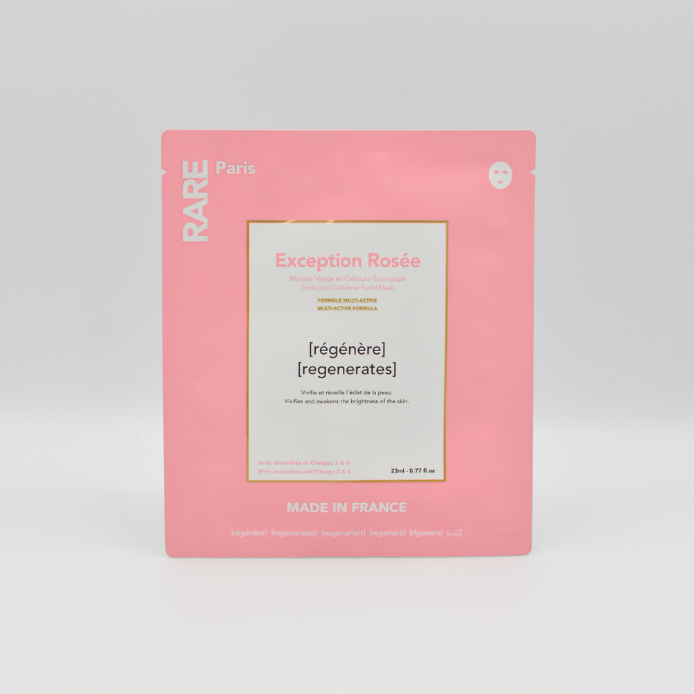 RARE Paris Восстанавливающая тканевая маска для лица Exception Rosée