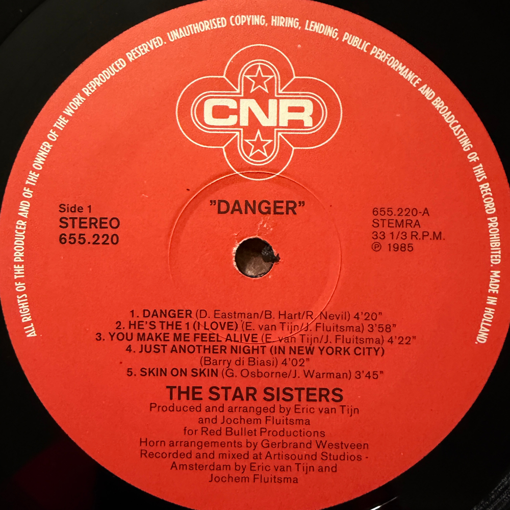 The Star Sisters ‎– Danger (Голландия 1985г.) Т