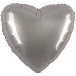 Сердце 18" Лунное Серебро, Матовый Fm