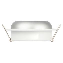 Встраиваемый светильник под лампу GX53 ЭРА KL111 WH/SL белый/серебро матовый | Встраиваемые светильники Для ламп GX53