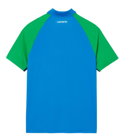 Мужское теннисное поло Lacoste Ultra Dry Colorblock Tennis - небесный