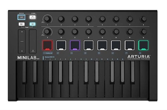 ARTURIA Arturia MiniLab mkII Deep Black Edition - клавишный Midi-контроллер...