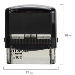 Оснастка для штампа, размер оттиска 58х22 мм, синий, TRODAT IDEAL 4913 P2, подушка в комплекте, 125423