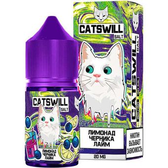 Жидкость CATSWILL Salt 2% STRONG 30 ml - Лимонад Черника Лайм