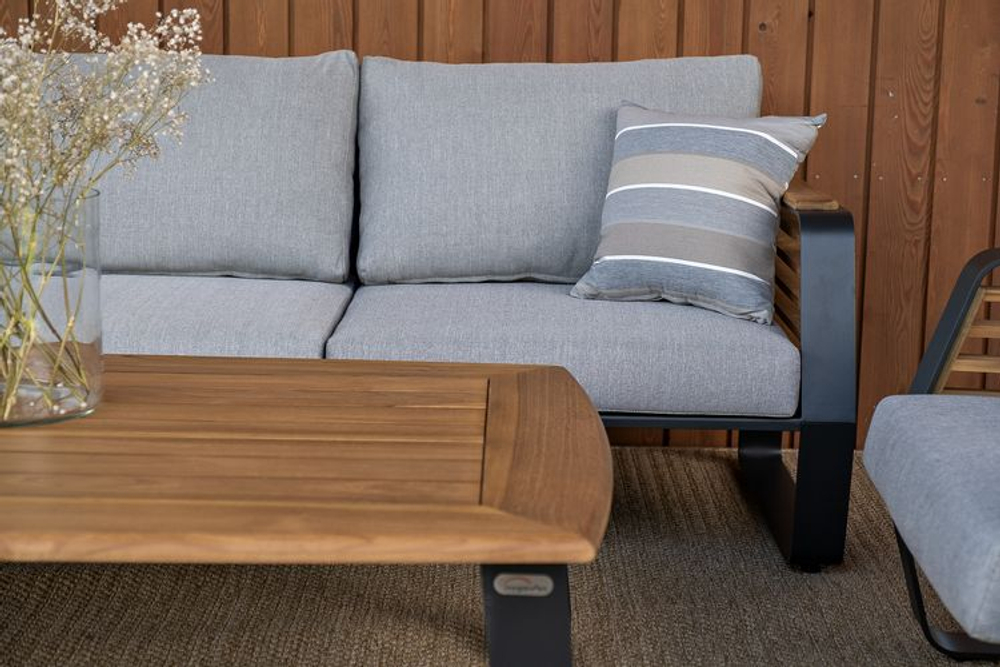 Кофейный стол из алюминия Joygarden АУРА, темный графит