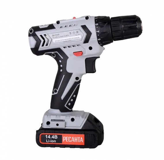 Аккумуляторный дрель-шуруповерт "РЕСАНТА" ДА-14-2Л