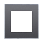 Рамка 1-постовая, стекло серый Kollinger Asthetik AS1GY