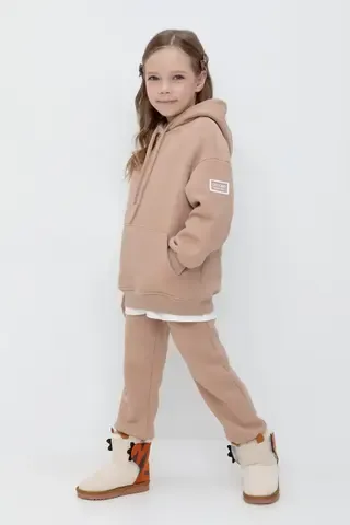 брюки  для девочки  КР 400731/беж к507