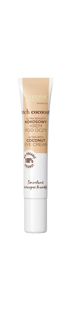 Eveline Cosmetics Rich Coconut - регенерирующий крем для глаз с пробиотиками /   20  ml  / GTIN 5903416030232