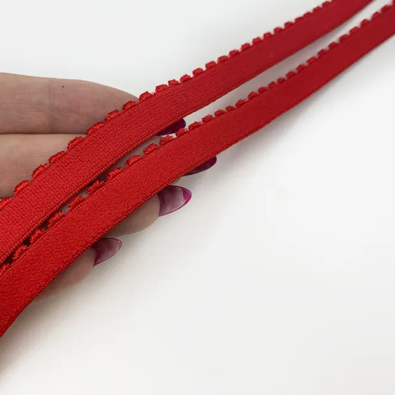 Резинка отделочная красная 12 мм (цв. 100), 641/12