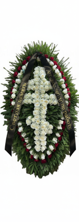 Венки из живых цветов