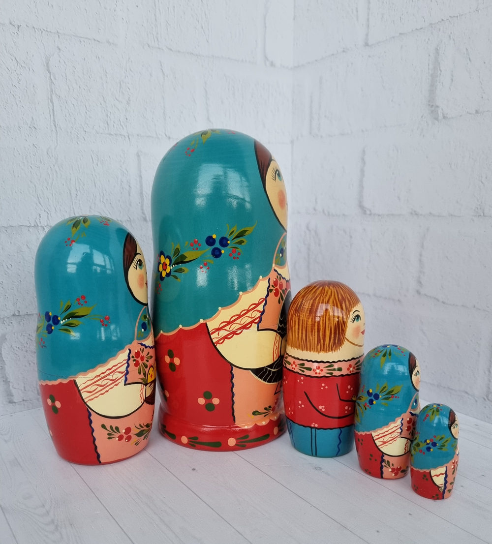 Матрешка "с курочкой" традиция 5мест