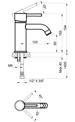 Смеситель для раковины Azario Tasco AZ-15164501 хром глянец