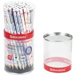 Карандаш чернографитный BRAUBERG "PRIMAVERA", 1 шт., HB, корпус ассорти, 181765