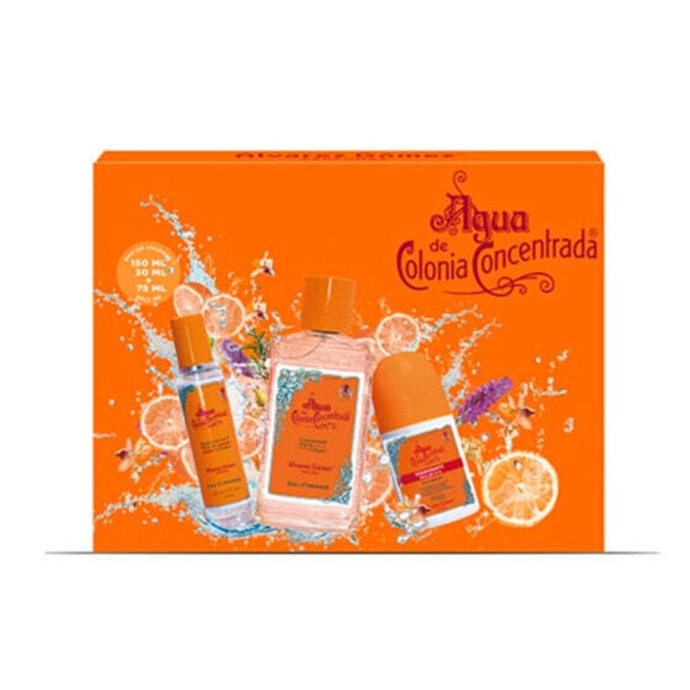 Unisex парфюмерный набор Alvarez Gomez Orange EDC Agua de Colonia Concentrada 3 предмета