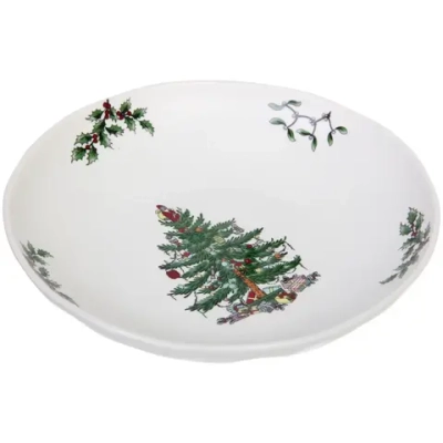 Тарелка керамическая «Ёлочка» 20,5*4,5см глубокая