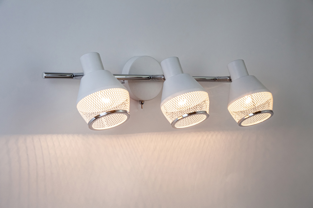 спот 3х40Вт E14, металл, белый/хром