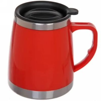 Термокружка 450мл «Блеск» красная