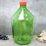 Бутыль винная 10л БК-58 зелёная с крышкой