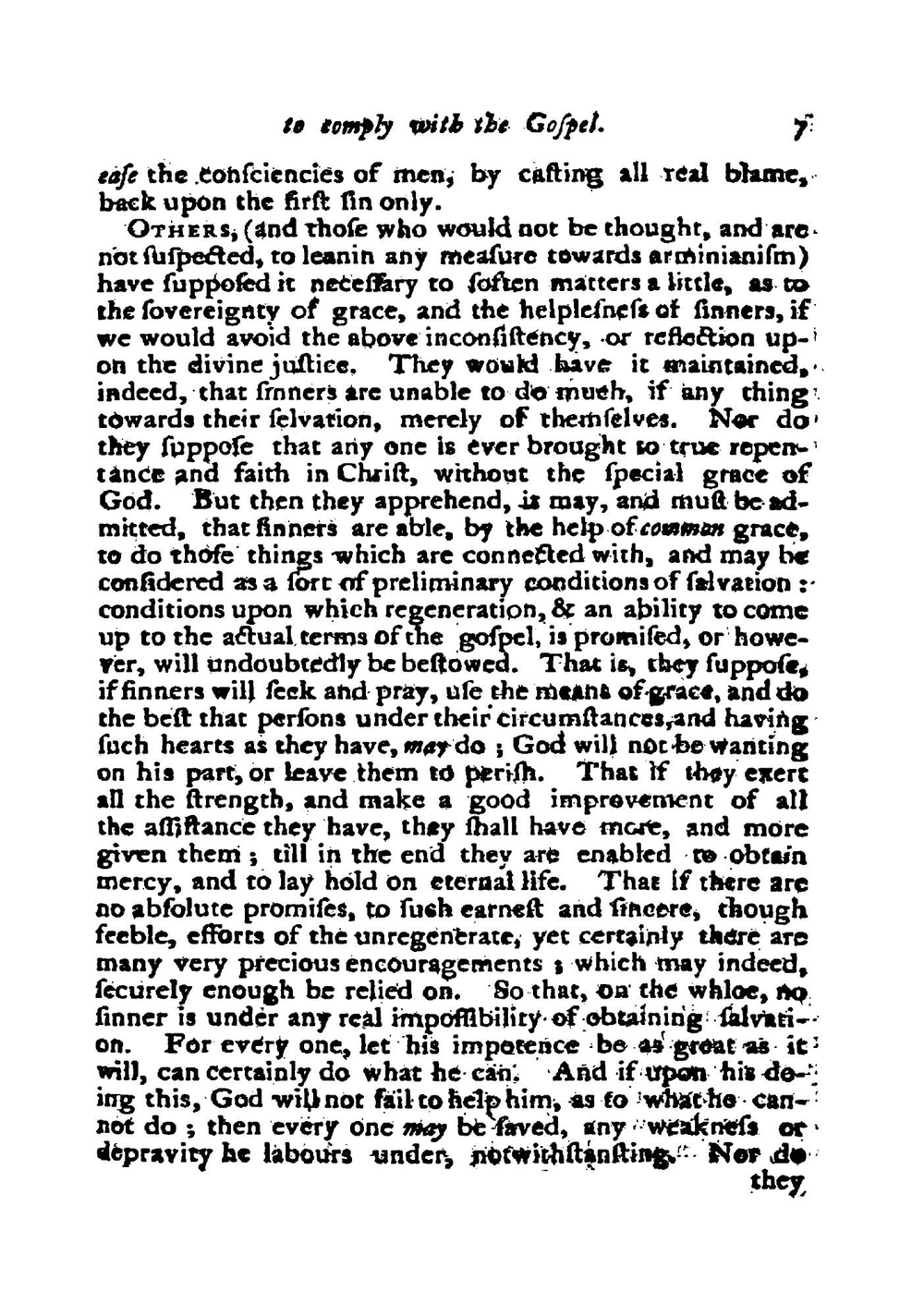 The Consistency of the Sinner'S Inability to Comply with the Gospel; with His Inexcusable Guilt in Not Complying with It, Illustrated and Confirmed: In 2 Discourses, On John VI Th, 44Th | John Smalley