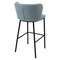 Барный стул Foggy 70 см, серо-голубое букле