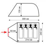 Палатка Totem Summer 4 Plus (V2), артикул TTT-032