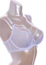 Бюстгальтер на косточках plus size с декоративными бретелями (Размер: 95G) (Цвет: черный)