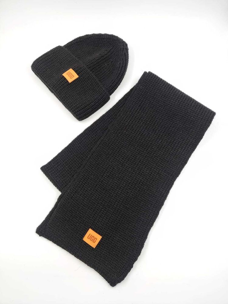 Ugg Chunky Rib Knit Beanie Sen Black