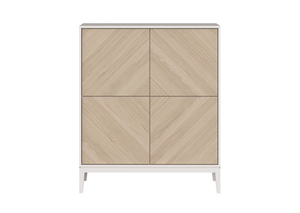 Шкаф Fjord 4 двери (белый)